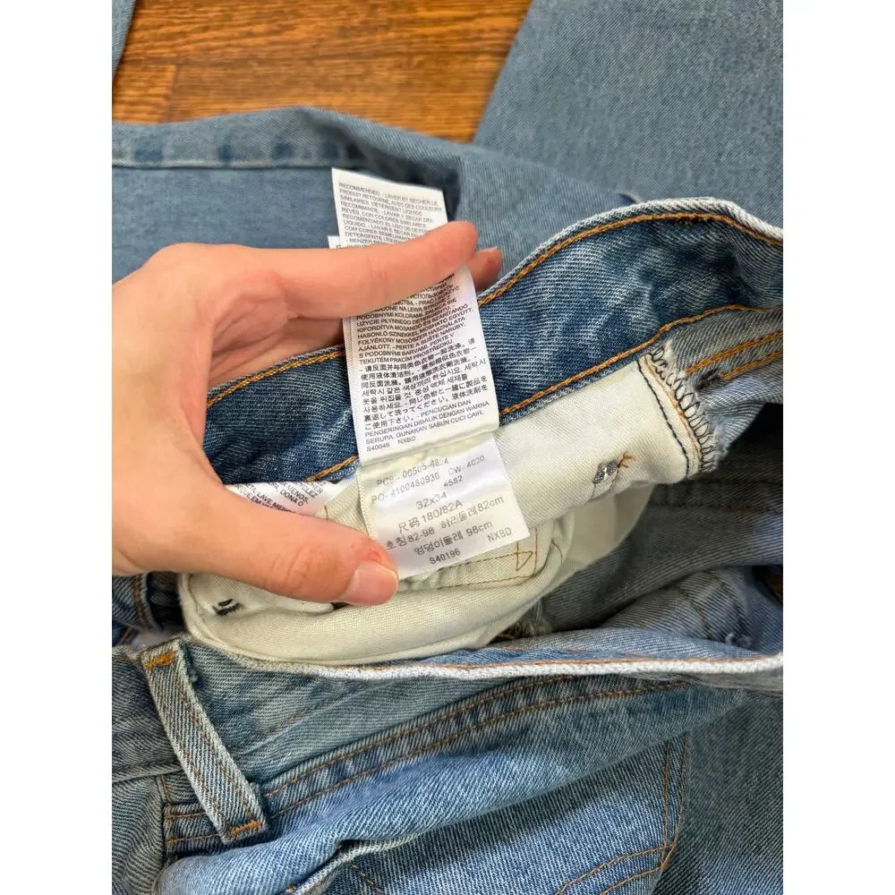 Levi’s 505 Flared Tapestry Denim Jeans, 32 x 34